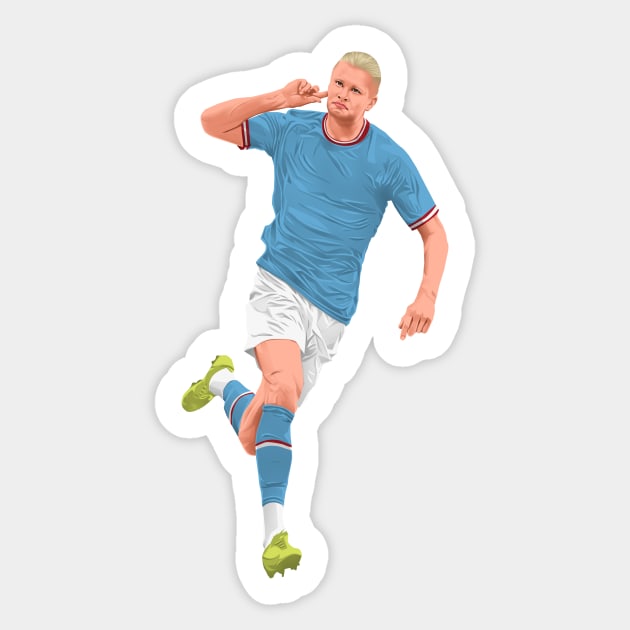 Erling Haaland Sticker by Arissetyo